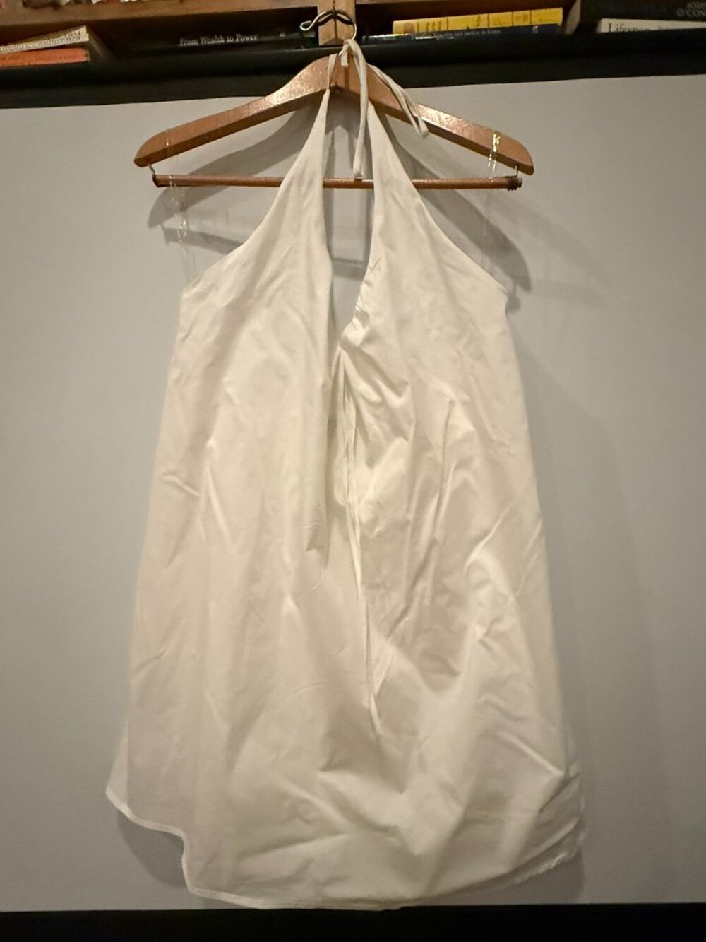 Wild Fable white triangle halter babydoll mini dress